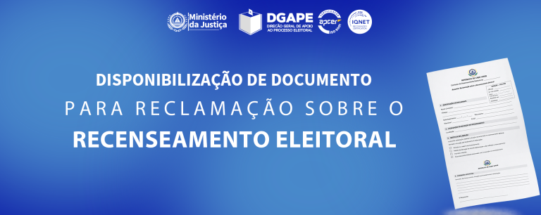 Documento para reclamação de Recenseamento